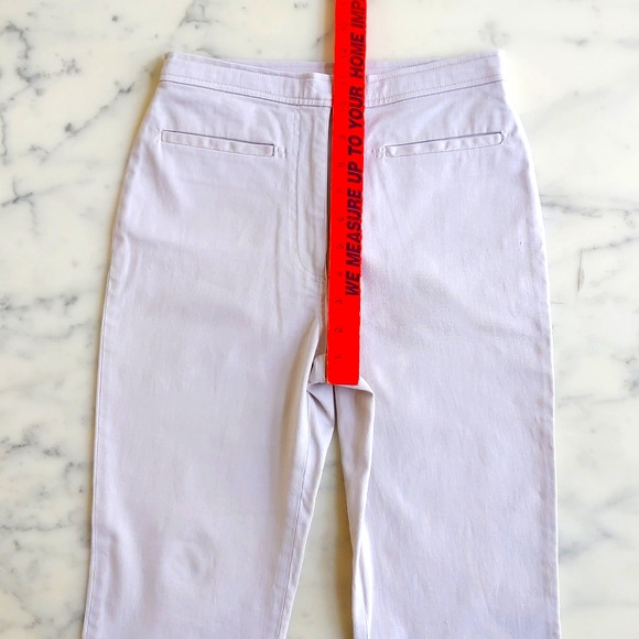 NWOT. Cotton and Lycra High-Waist Flare Leg Stretch Pant w/Side Button Opening. - Picture 2 of 8